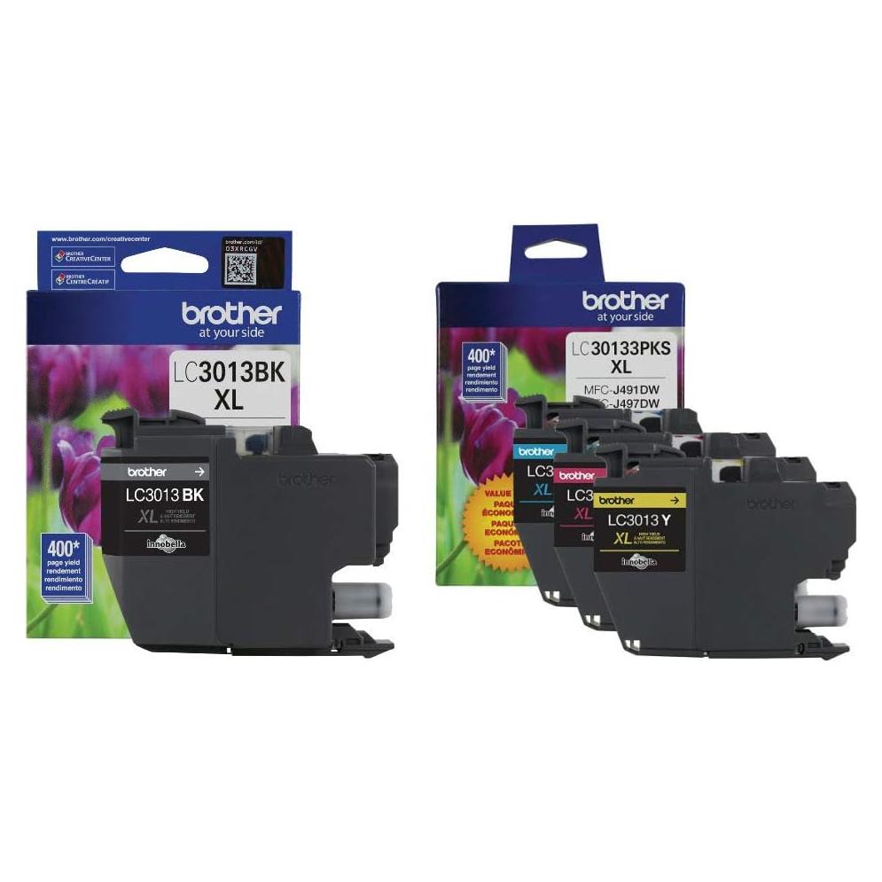 Cartuchos de Tinta Brother LC3013BK y LC30133PKS 4 Colores