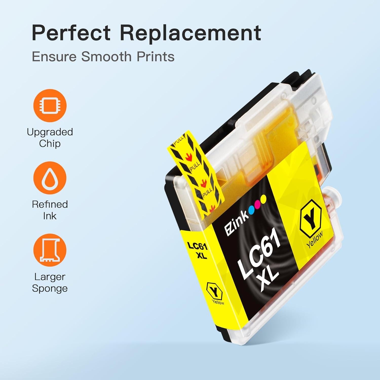 Cartuchos de tinta E-Z Ink compatibles Brother LC61 - 14 unidades