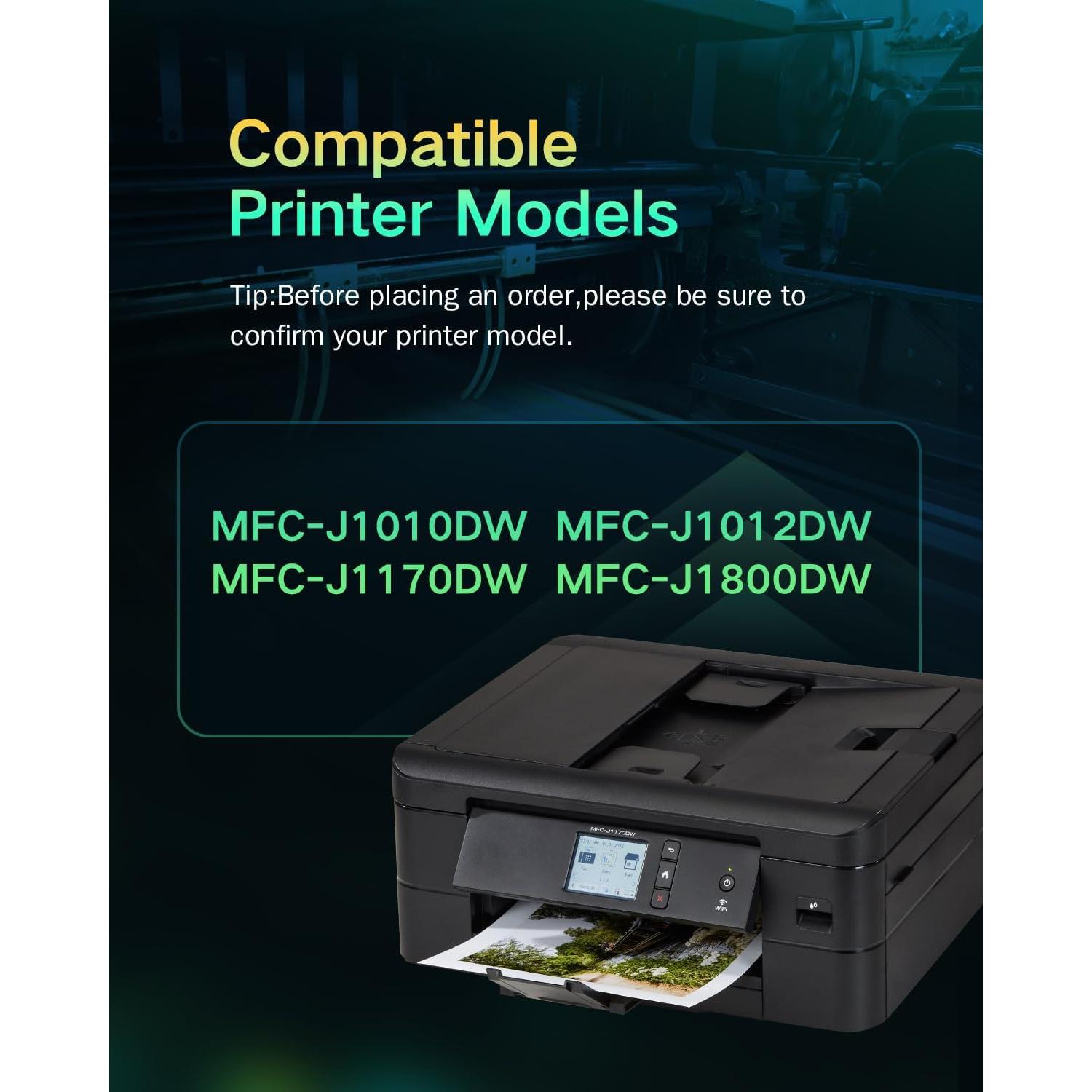 Cartuchos de tinta MOGUTOU LC401XL compatibles para Brother - Paquete de 5