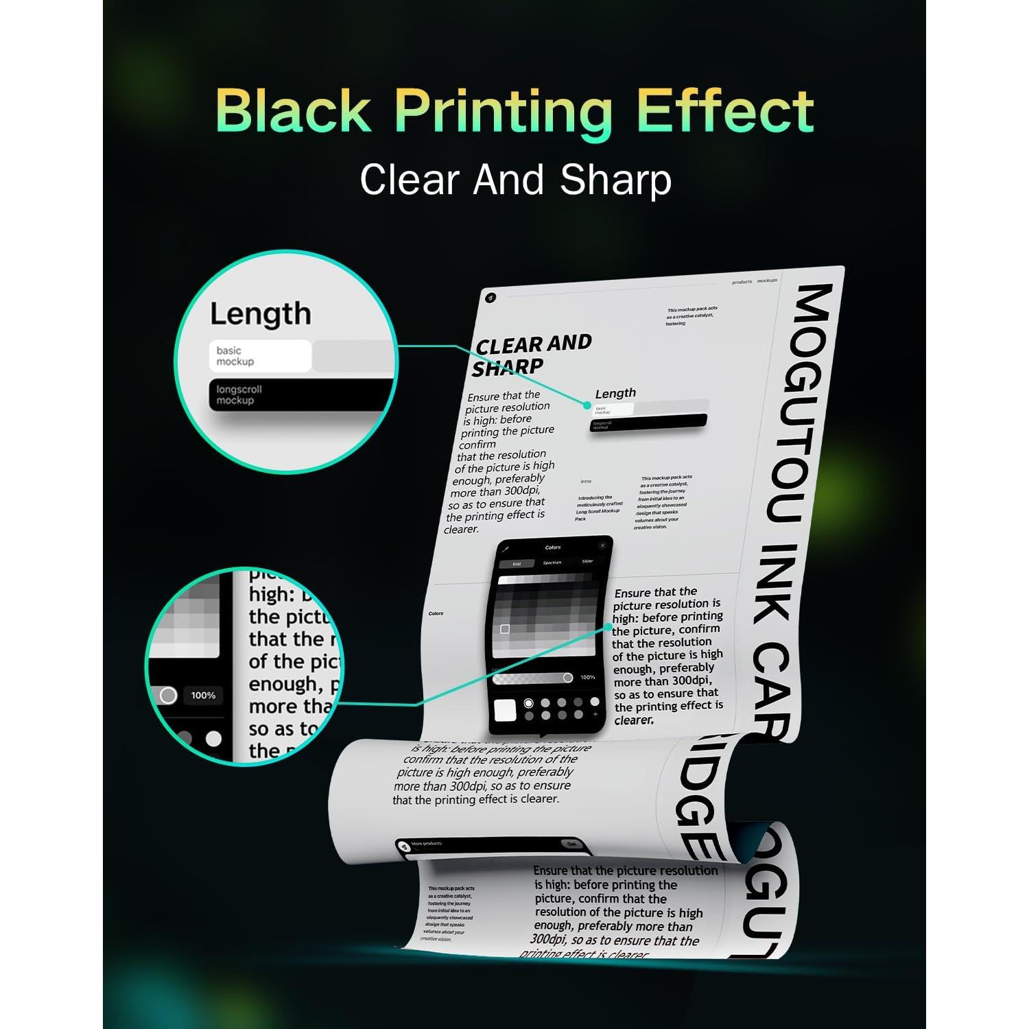 Cartuchos de tinta MOGUTOU LC401XL compatibles para Brother - Paquete de 5