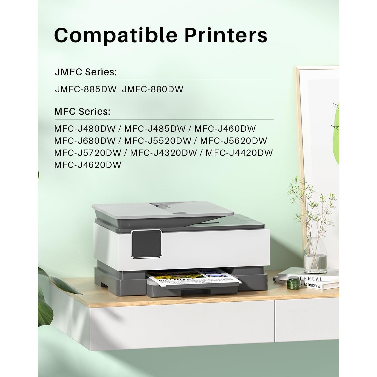 Cartuchos de tinta Skydo LC203 XL Paquete de 4 Colores