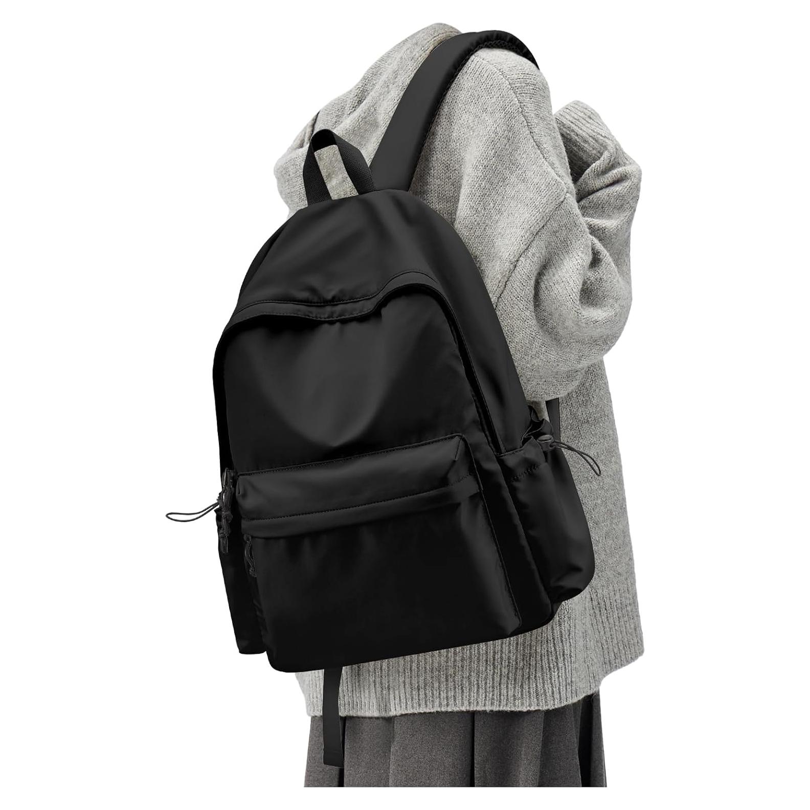 Mochila Grande Negra Impermeable 36x47x14 cm Unisex