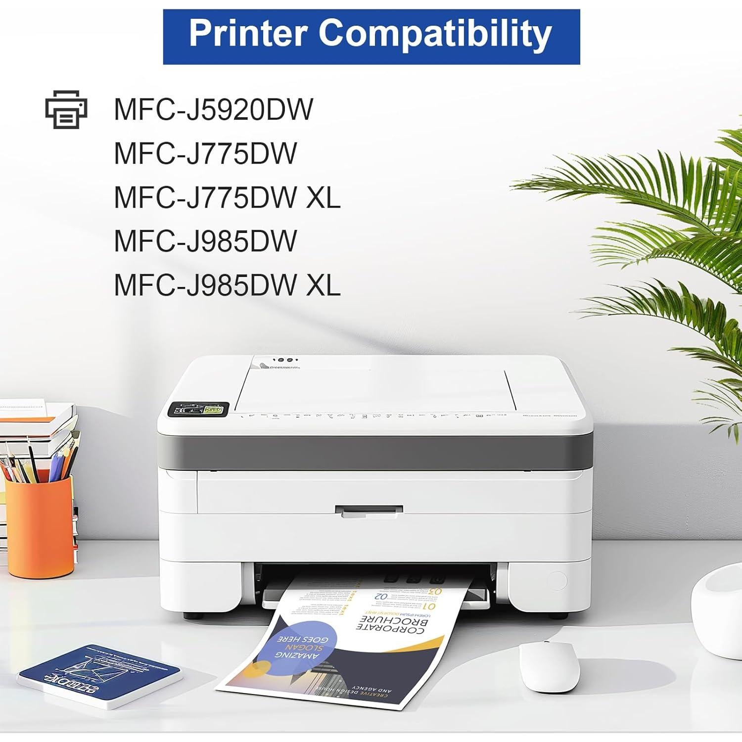 Cartucho de tinta HUEHUB LC20E XXL para Brother - Paquete de 4