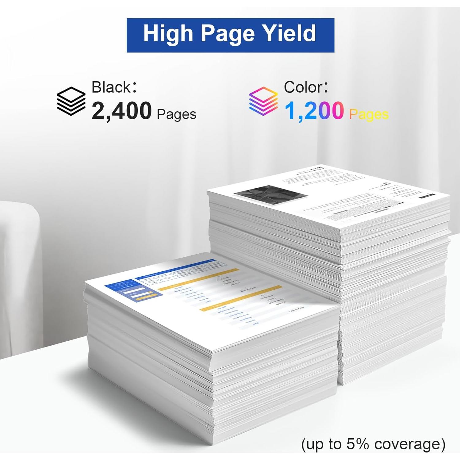 Cartucho de tinta HUEHUB LC20E XXL para Brother - Paquete de 4