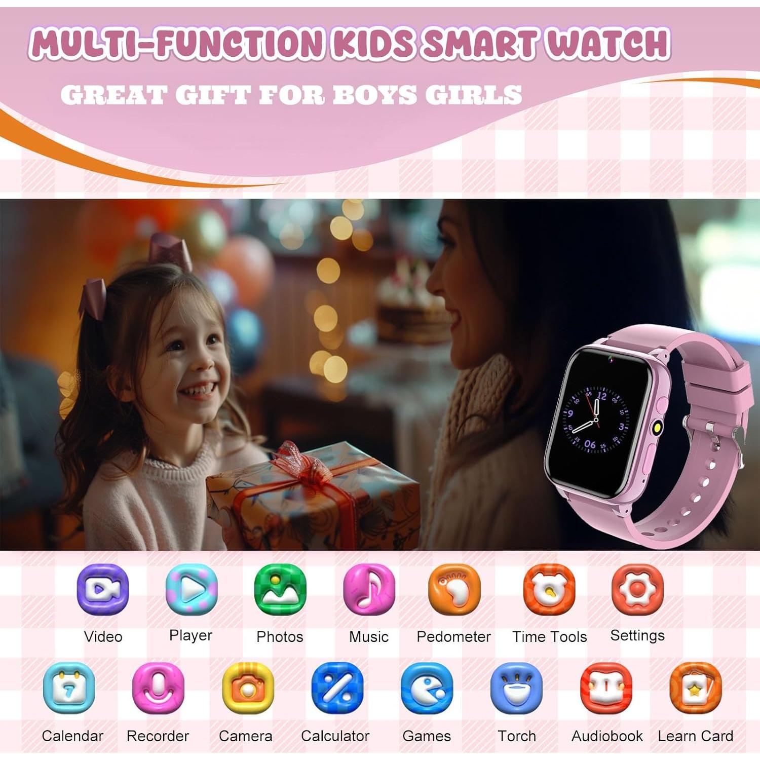 Reloj Inteligente HAPPINNO BE10 Rosa 1.69'' 26 Juegos