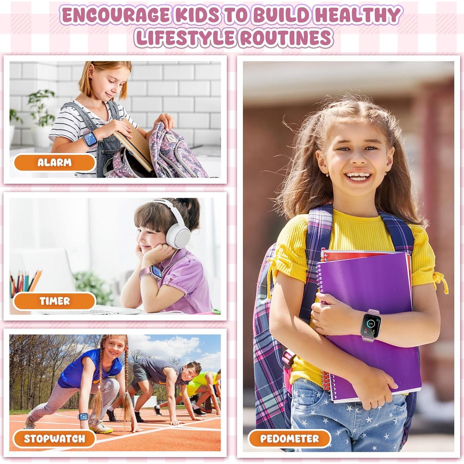 Reloj Inteligente HAPPINNO BE10 Rosa 1.69'' 26 Juegos