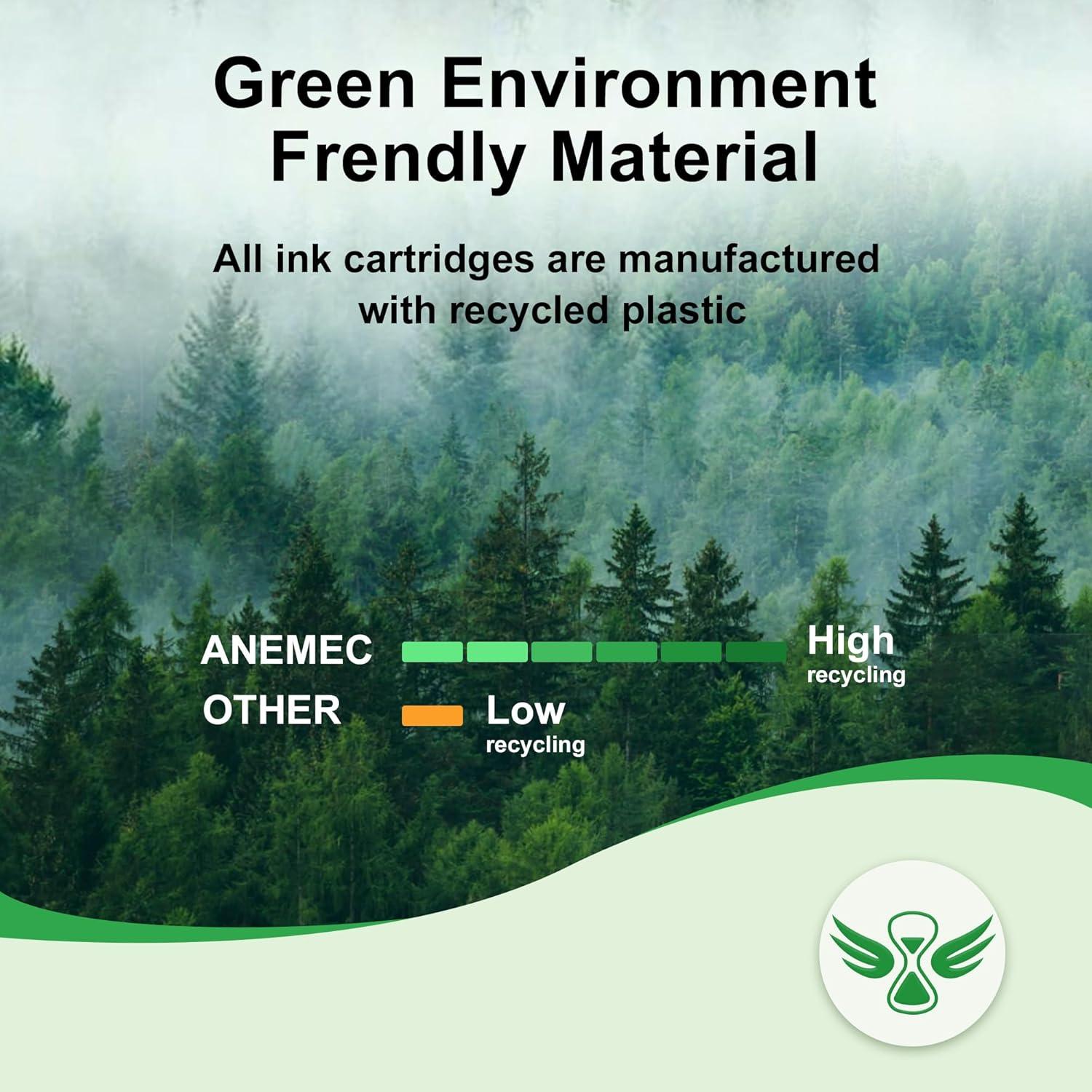 Cartuchos de tinta Anemec LC406XL para impresoras Brother - 4 unidades