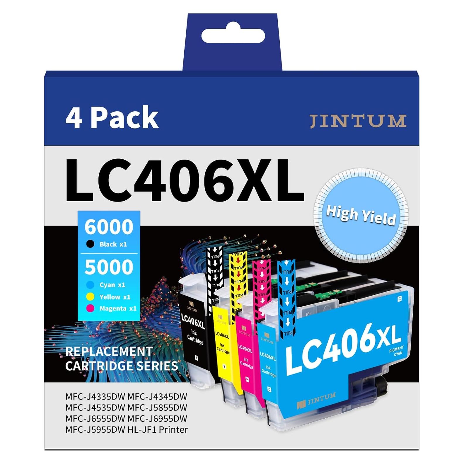 Cartuchos de tinta LC406XL JINTUM compatibles para Brother