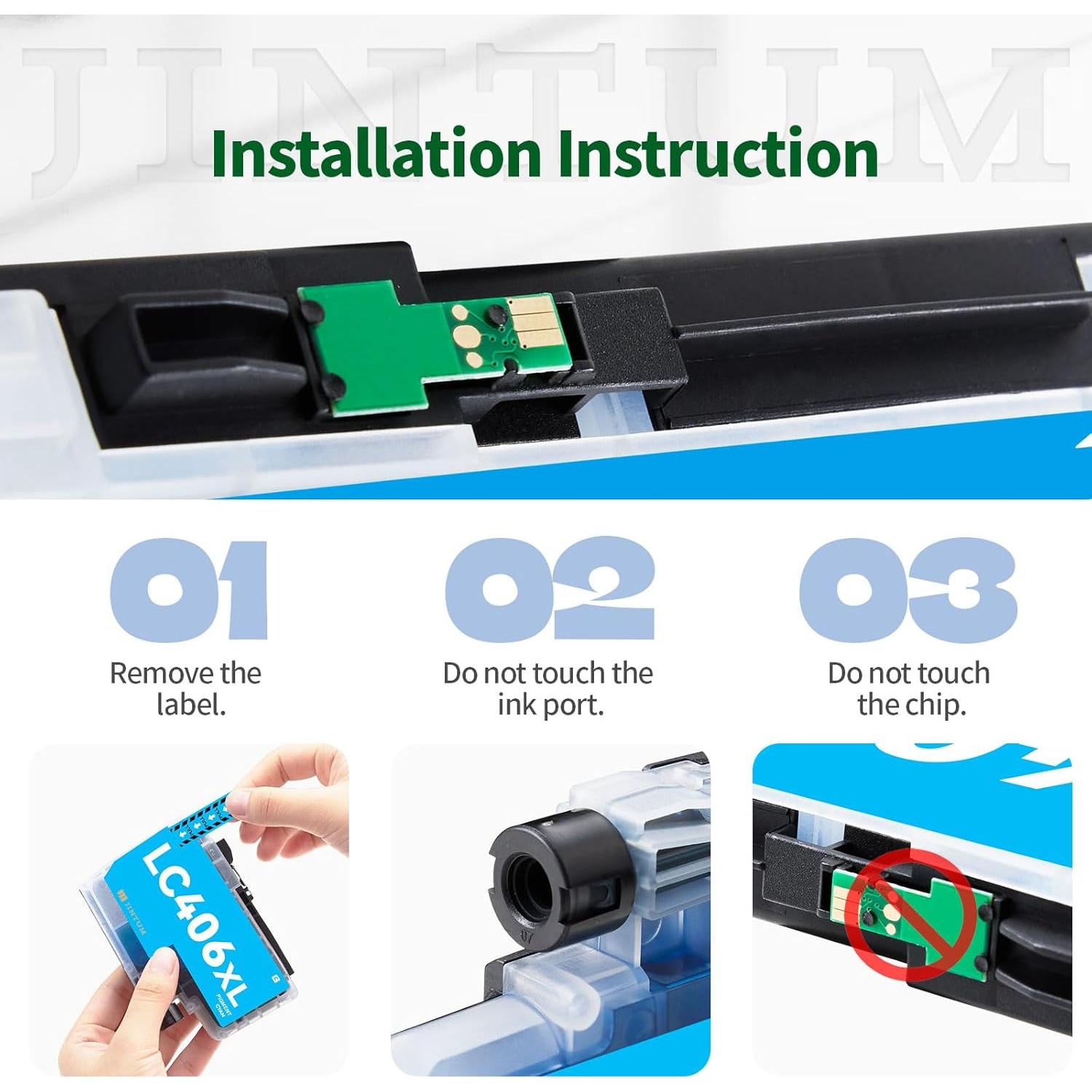 Cartuchos de tinta LC406XL JINTUM compatibles para Brother