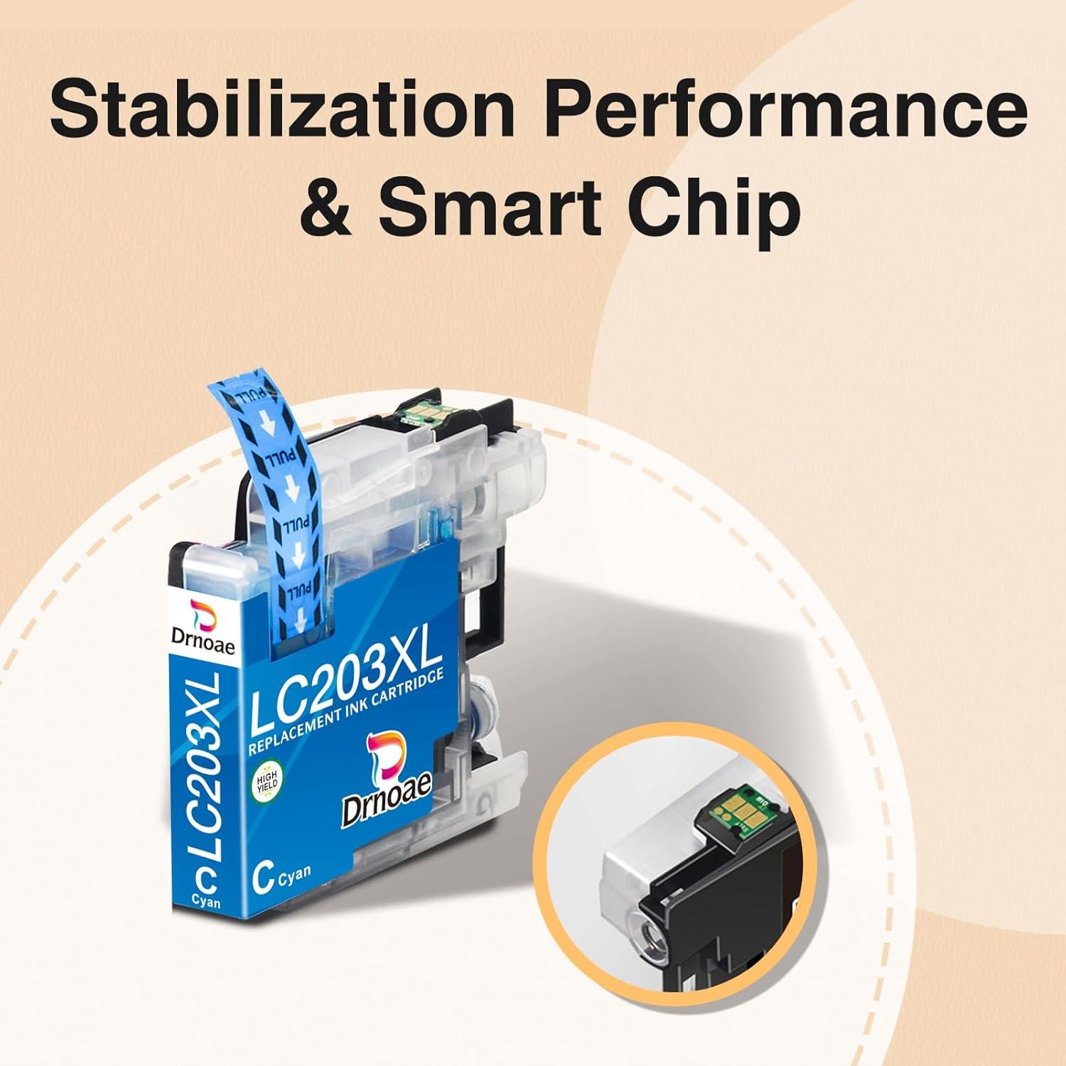 Cartuchos de tinta compatibles Brother LC203 10 Paquetes