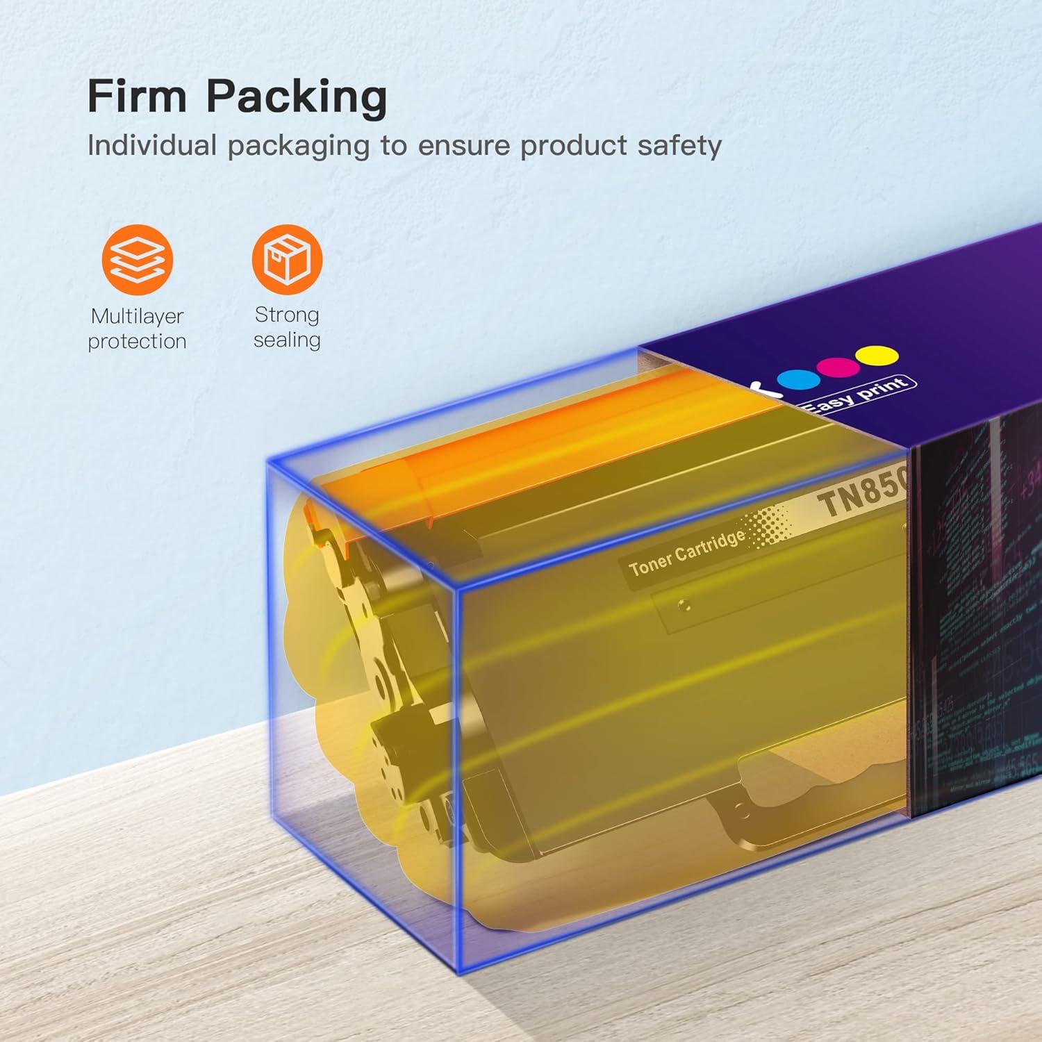 Cartuchos de tóner E-Z Ink TN850 compatibles para Brother - 2 unidades