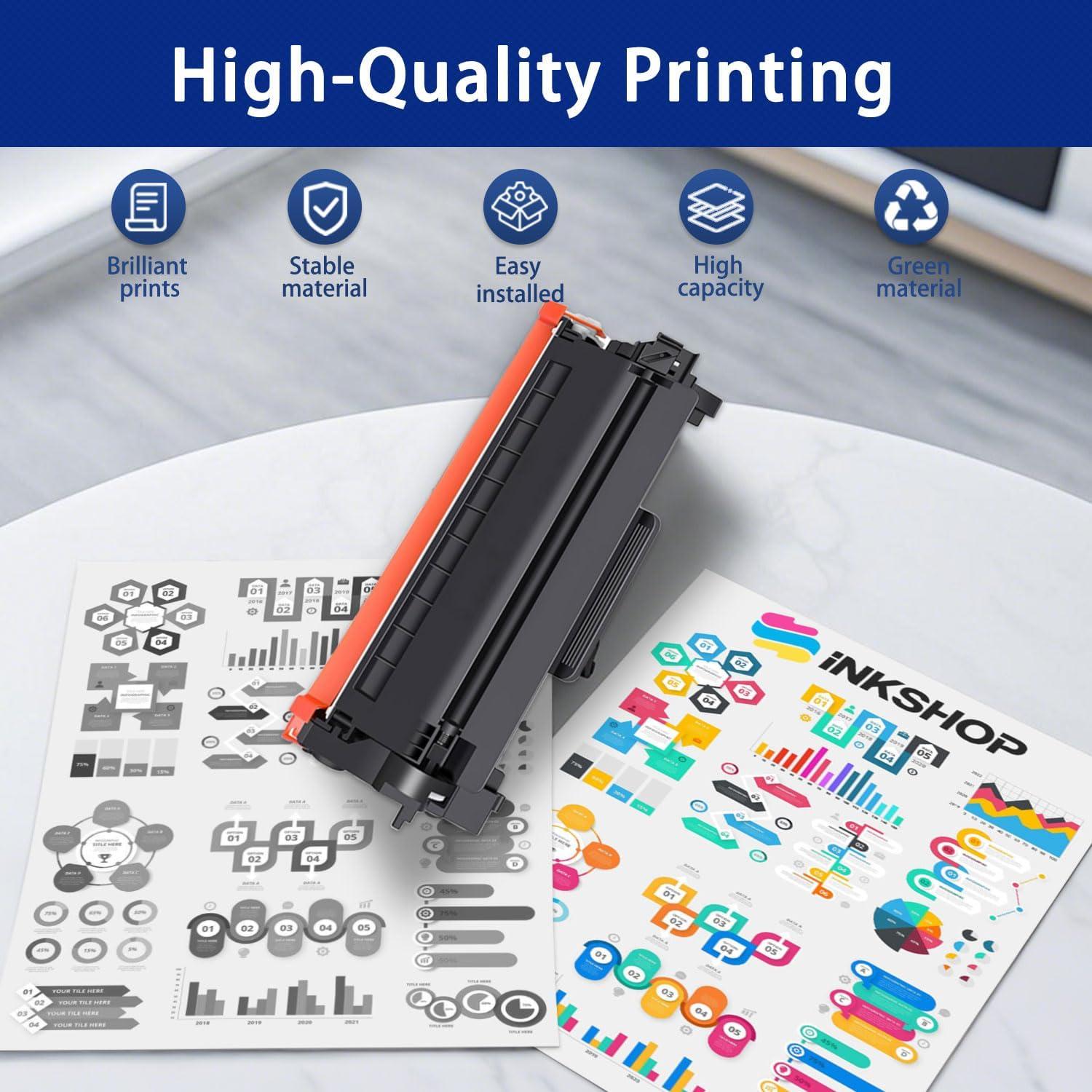 Cartucho de tóner negro INKSHOP TN730 compatible - Paquete de 2