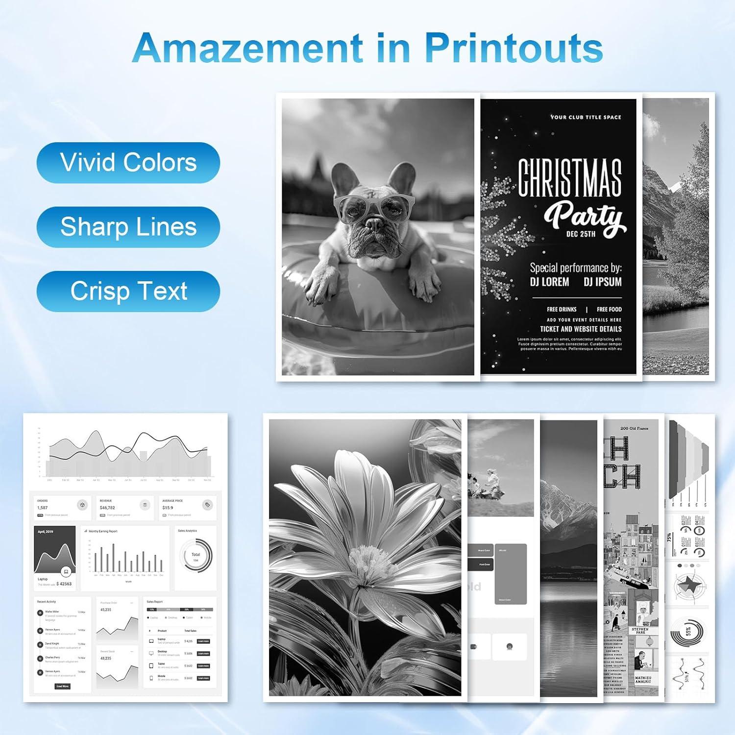 Cartucho de Tóner Negro TN820 HUEHUB para Brother - Paquete de 2