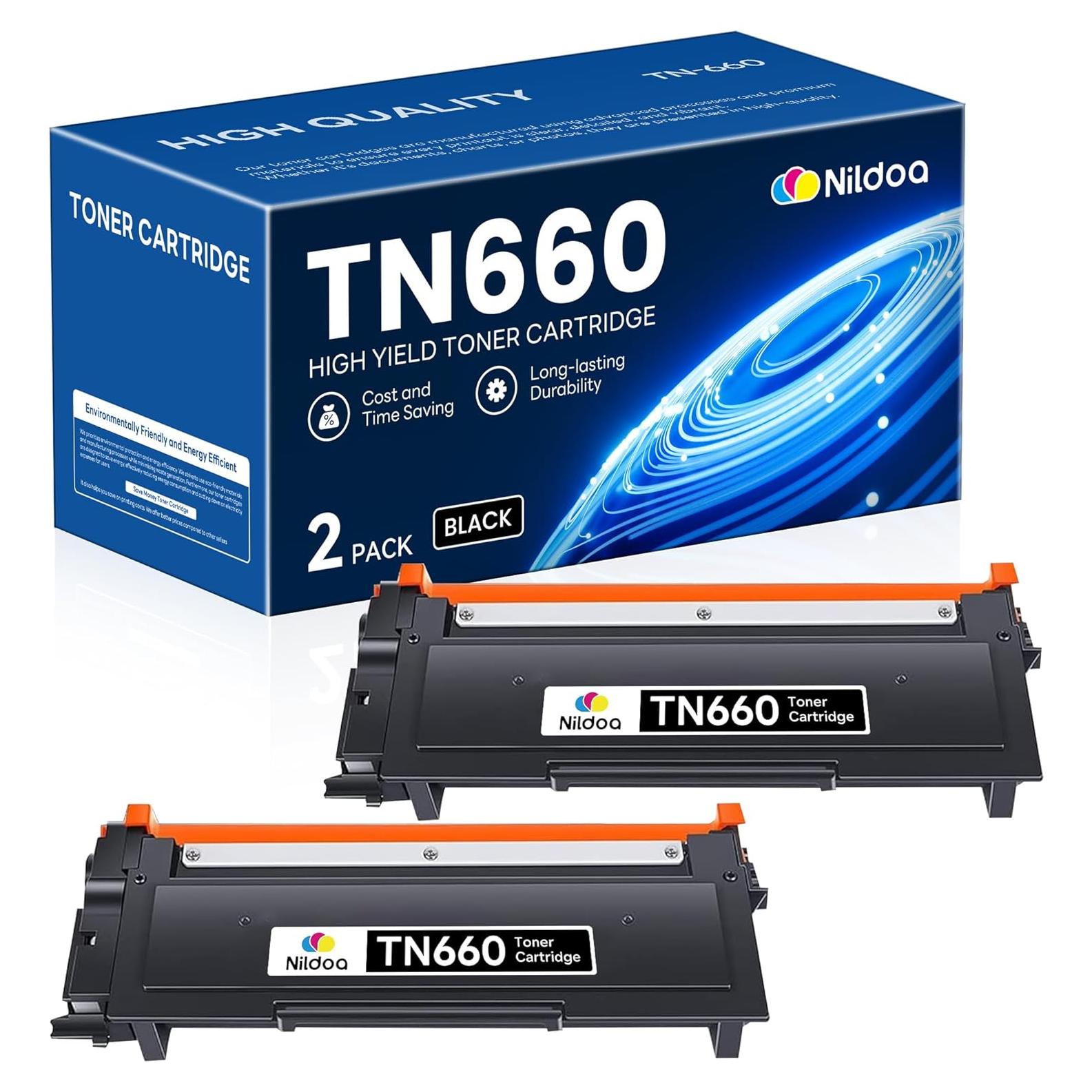 Cartucho de Tóner Nildoa TN660 Negro Alto Rendimiento 2PK