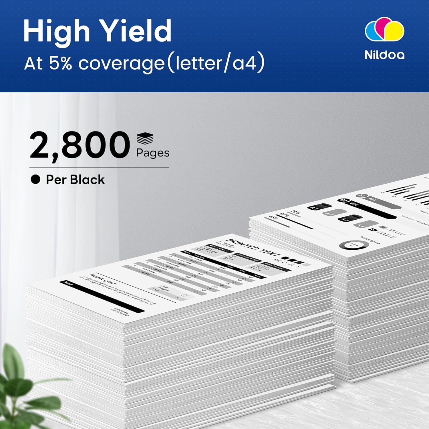 Cartucho de Tóner Nildoa TN660 Negro Alto Rendimiento 2PK