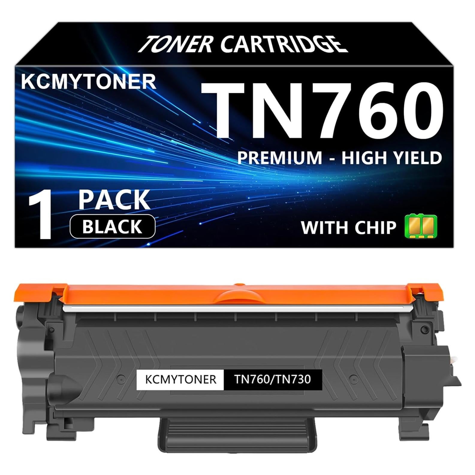 Cartucho de Tóner KCMYTONER TN760 Compatible para Brother - Negro