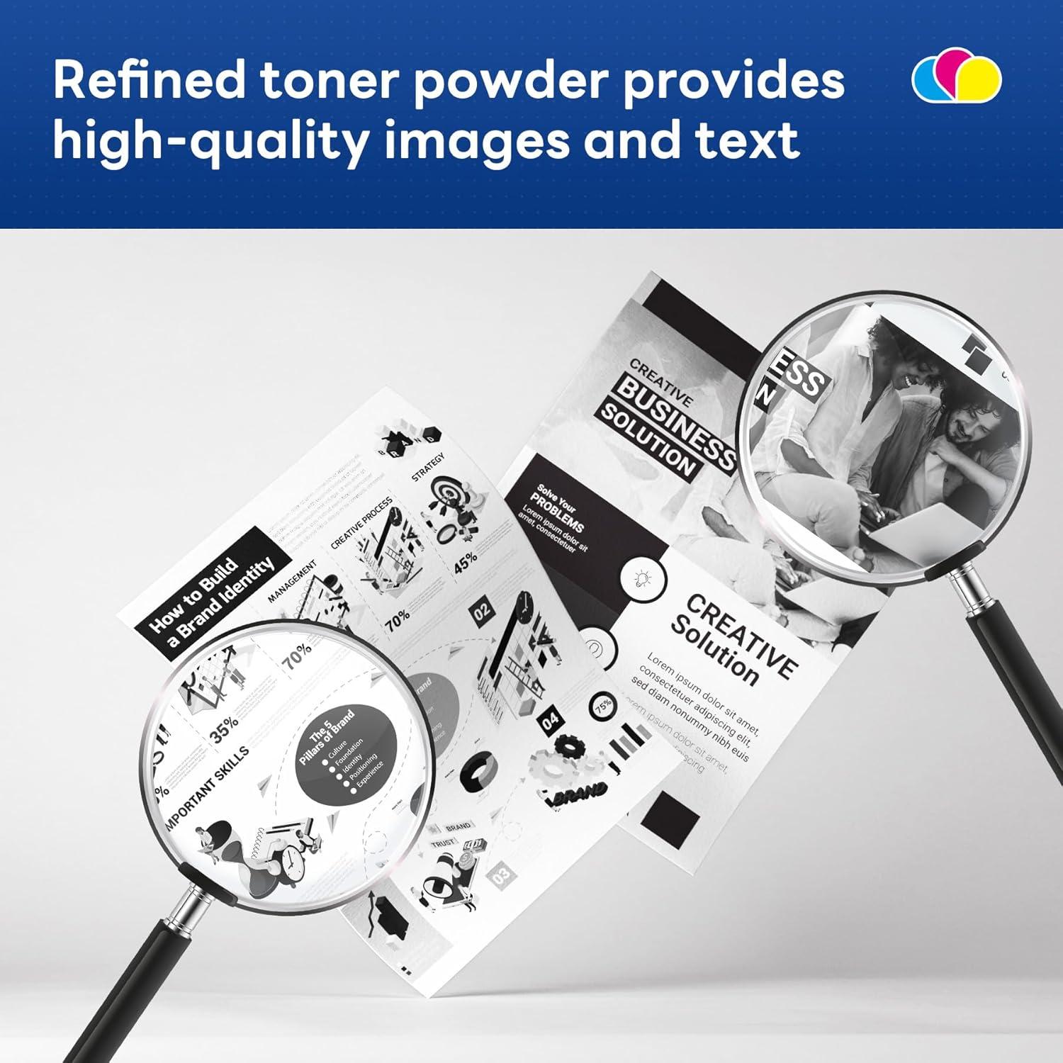 Cartucho de Tóner Negro Nildoa TN650 Paquete de 2 para Brother