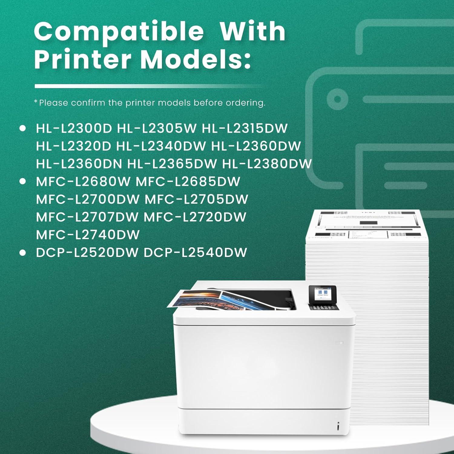 Cartuchos de Tóner Negro GREENBOX TN660 - 2 Paquetes, Alto Rendimiento