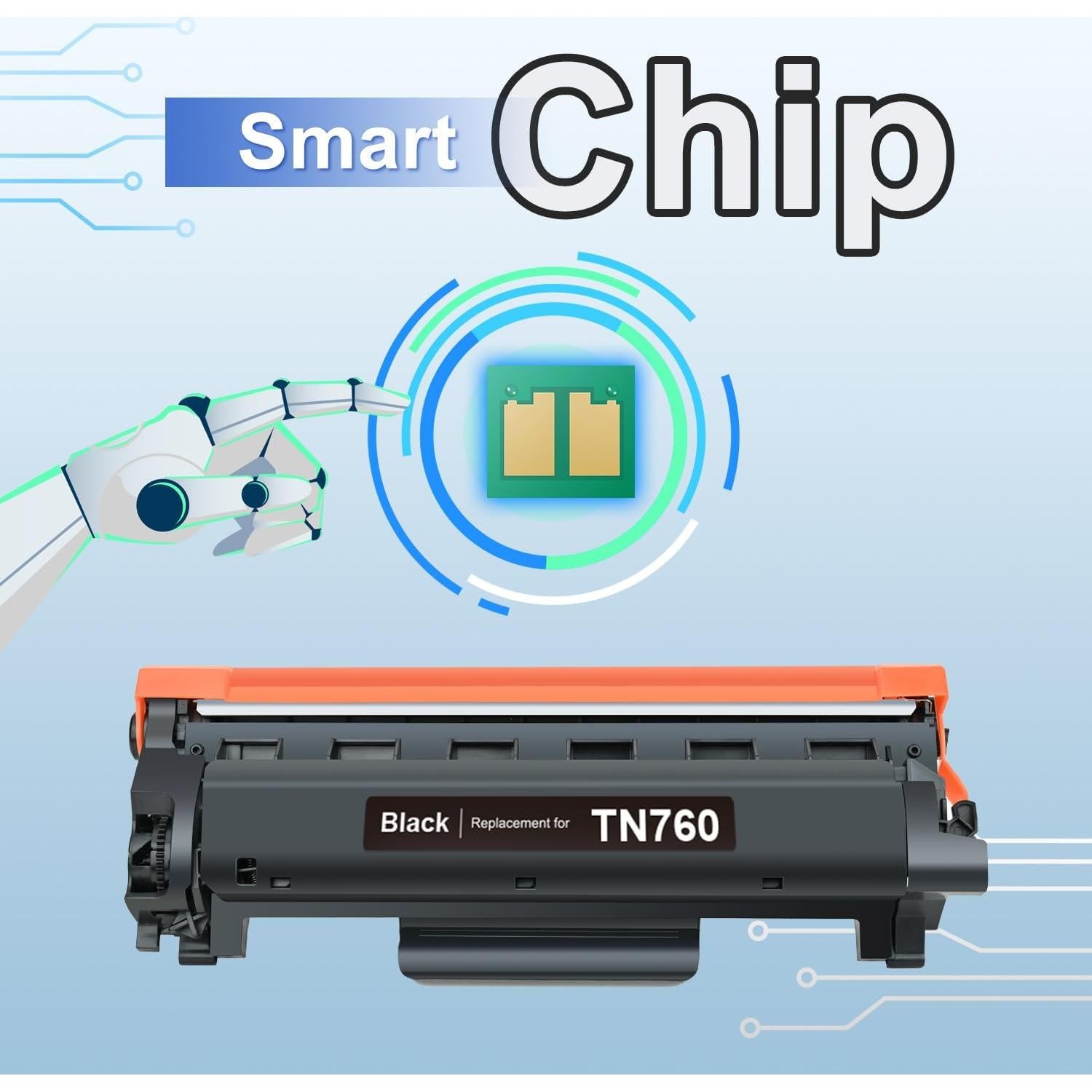 Tóner Compatible TN760 TN730 LEMERO UTRUST 2-Pack Negro