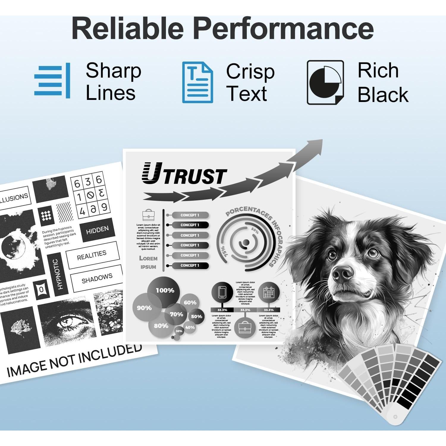 Tóner Compatible TN760 TN730 LEMERO UTRUST 2-Pack Negro