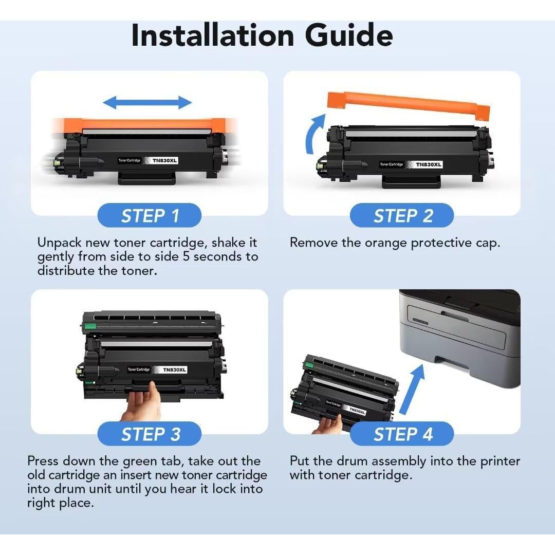 Tóner Compatible Colorfly TN830XL TN830 Negro - 2 Cartuchos