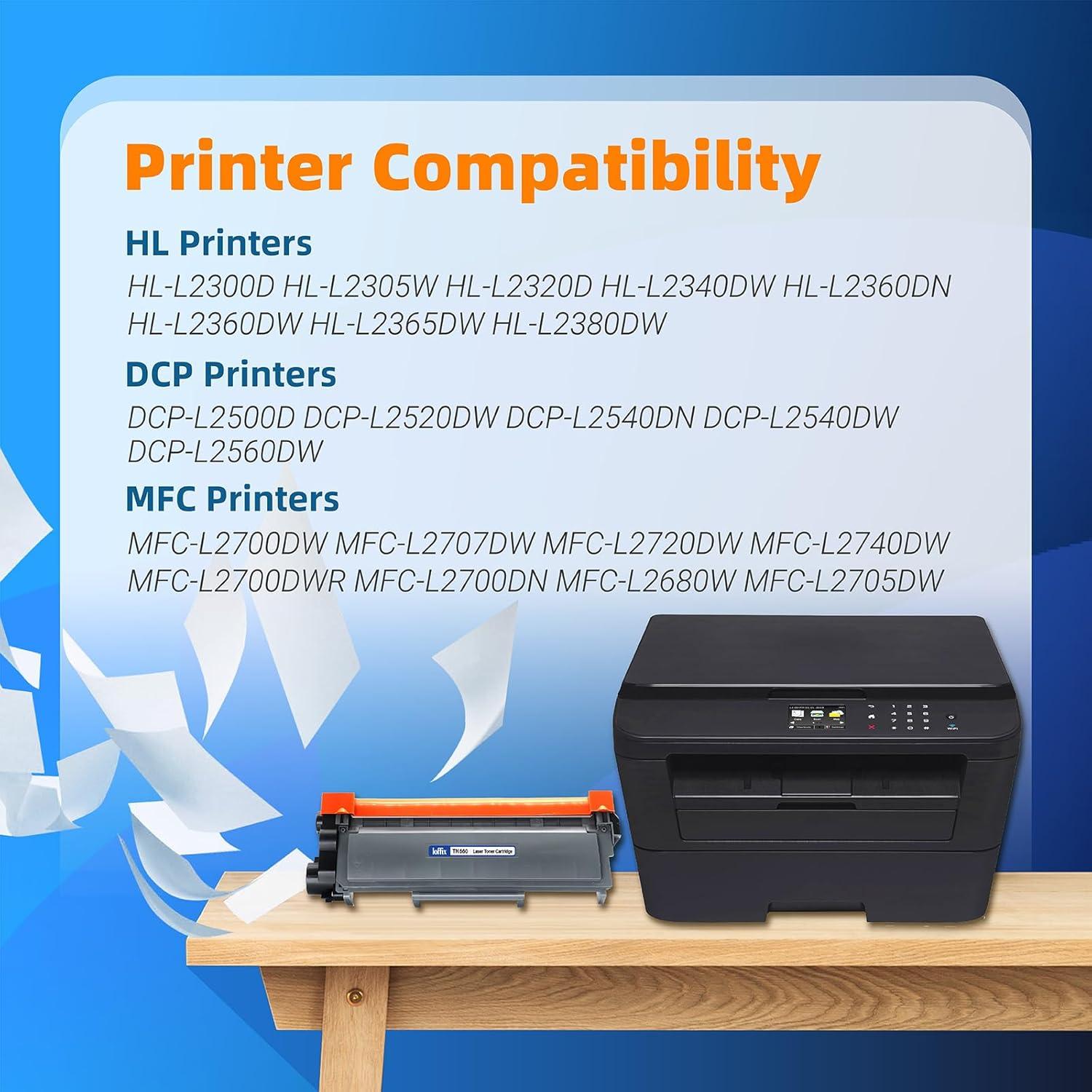 Cartuchos de Tóner Ioffix TN-660 Compatibles Negro - 4 Pzs