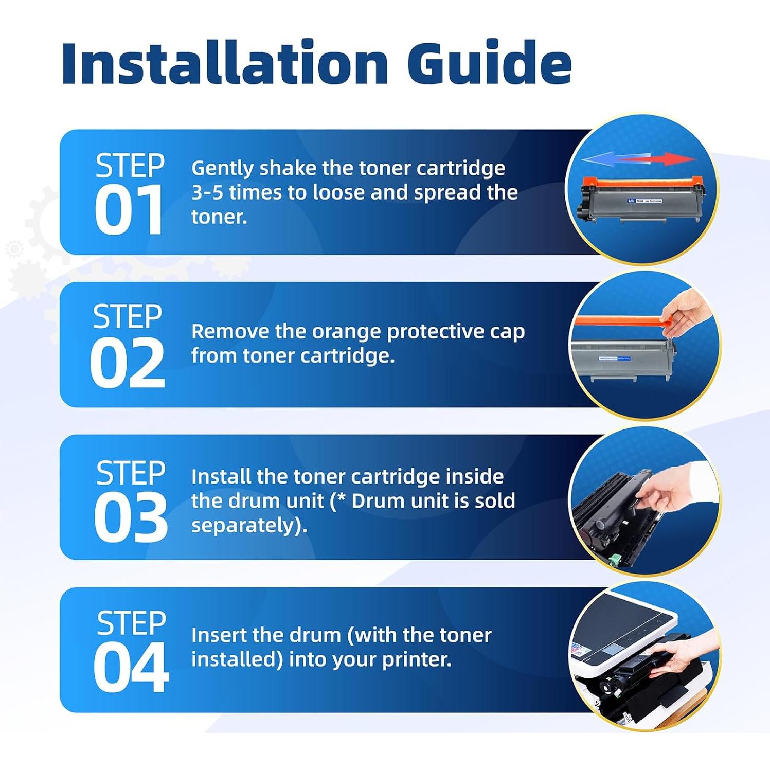 Cartuchos de Tóner Ioffix TN-660 Compatibles Negro - 4 Pzs
