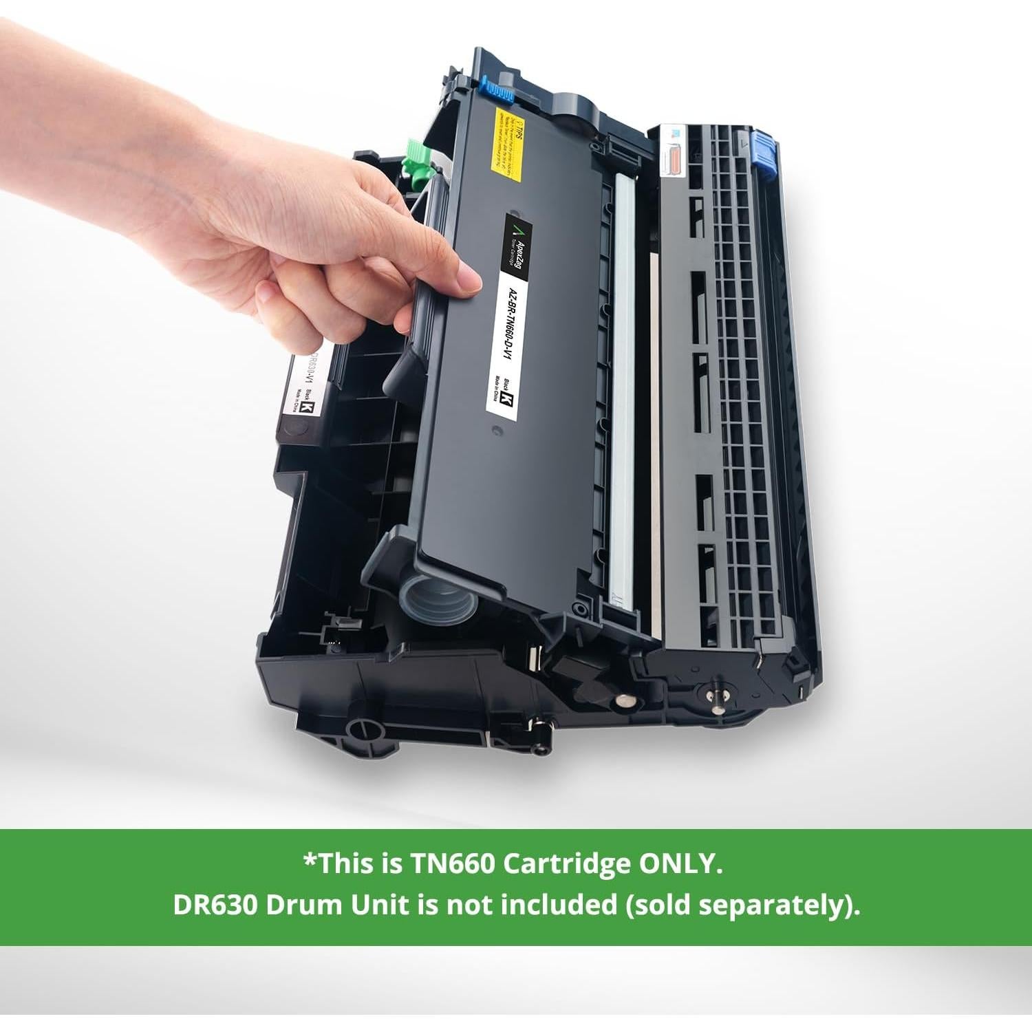 Cartucho de Tóner ApexZag TN660 Compatible para Brother - Negro (2 Paquete)