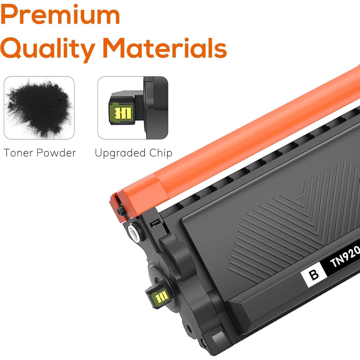 Tóner Compatible Jeostarky TN920XL para Brother - 2 Negro