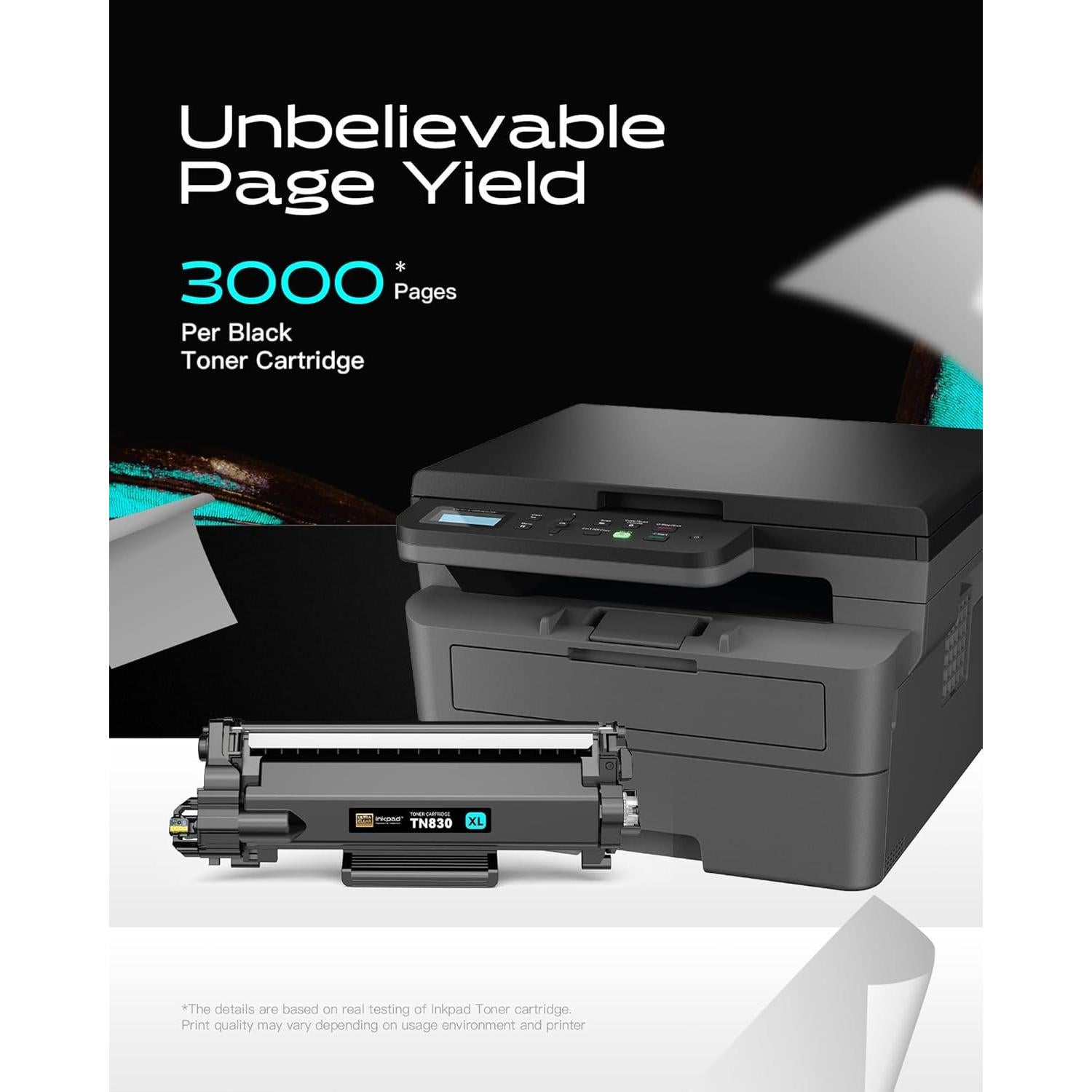 Cartuchos de Tóner TN830XL iNKPAD para Brother - Paquete de 2