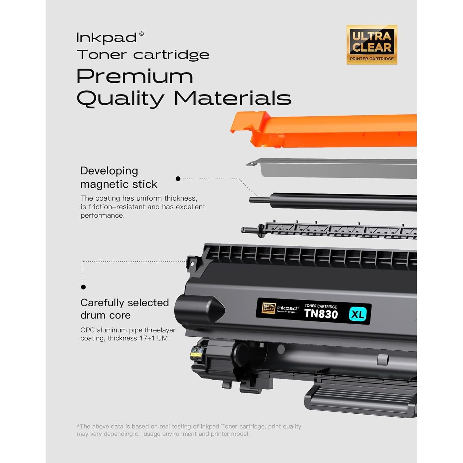 Cartuchos de Tóner TN830XL iNKPAD para Brother - Paquete de 2