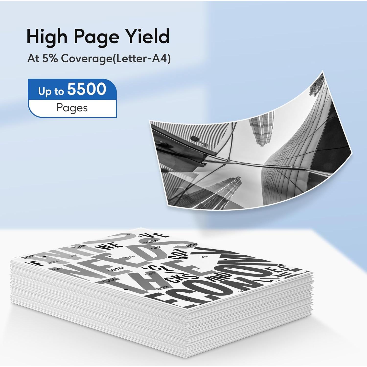 Cartucho de tóner compatible GOTOBY TN433BK Negro 2Pack