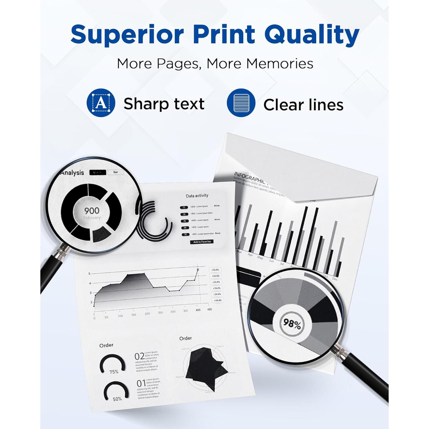 Cartuchos de Tóner TN830XL Timink para Brother - 2 Piezas, 3000 Páginas