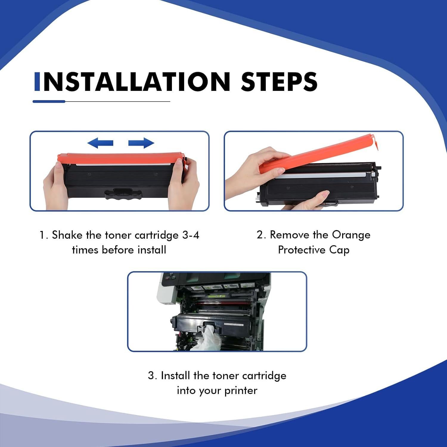 Conjunto de Cartuchos de Tóner Compatible TN433 para Brother