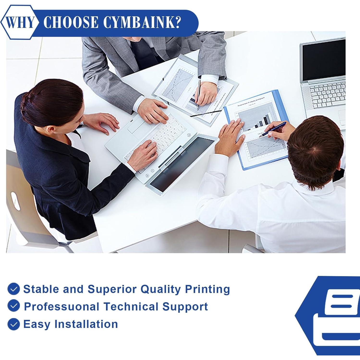 Paquete Doble Cartuchos de Tóner CYMBAINK TN770 para Brother