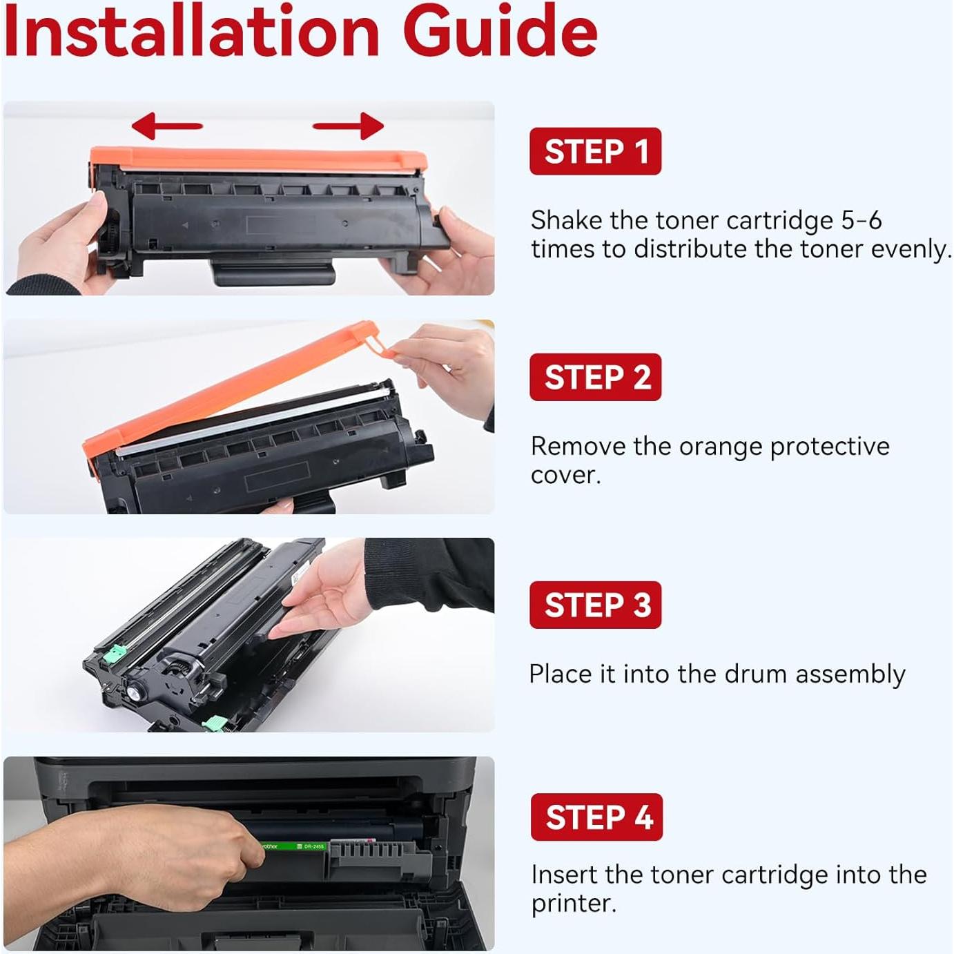 Cartucho de Tóner LEMERO SUPERX TN760 y Tambor DR730 - 3 Piezas