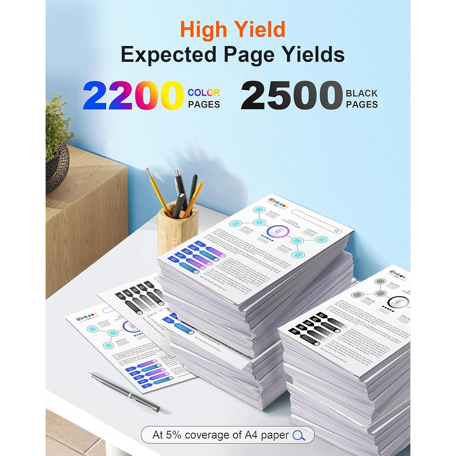 Cartuchos de Tóner E-Z Ink Pro TN221 TN225 para Brother - Paquete de 5