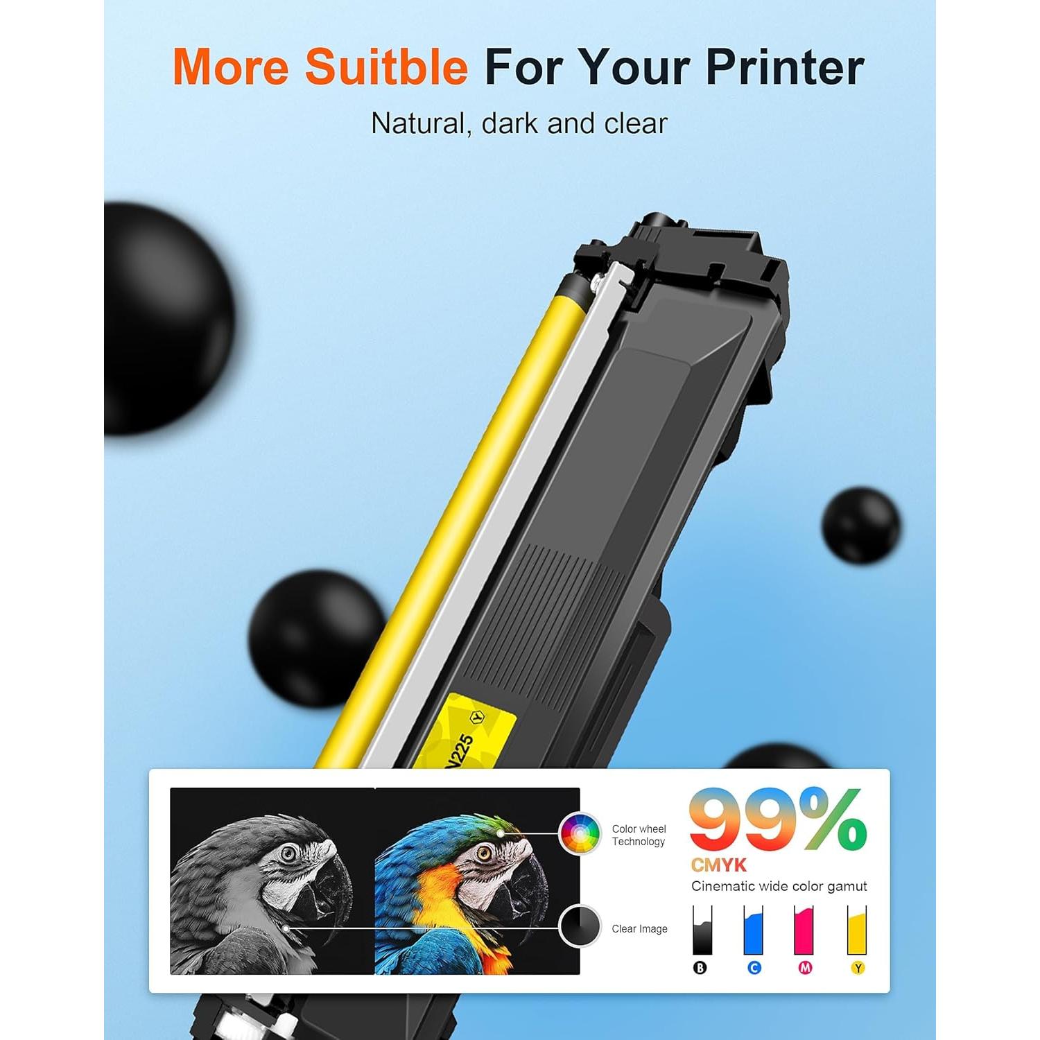 Cartuchos de Tóner E-Z Ink Pro TN221 TN225 para Brother - Paquete de 5