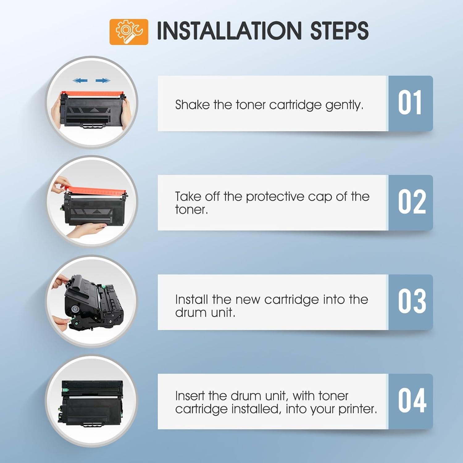 Cartucho de Tóner Compatible TN920XL para Brother - Paquete de 4