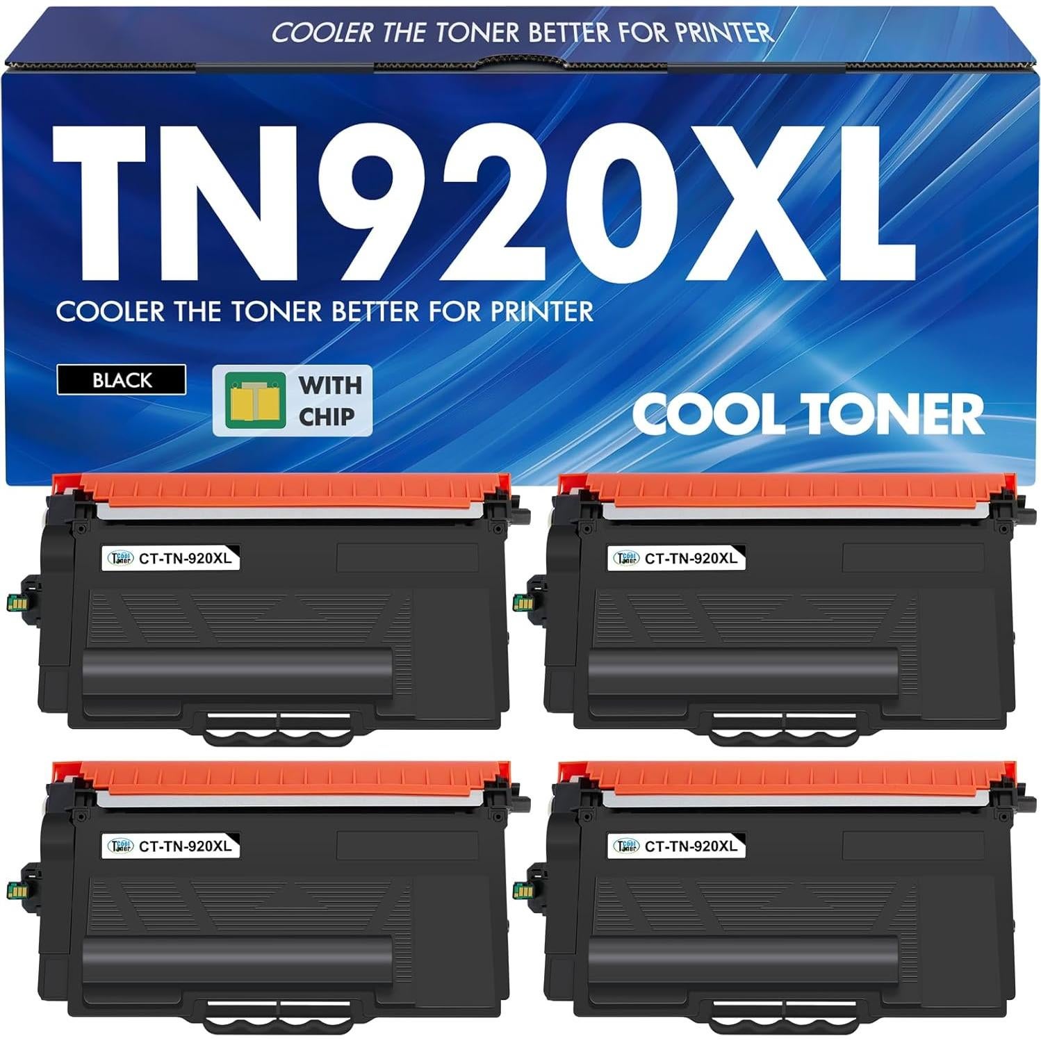 Cartucho de Tóner Compatible TN920XL para Brother - Paquete de 4