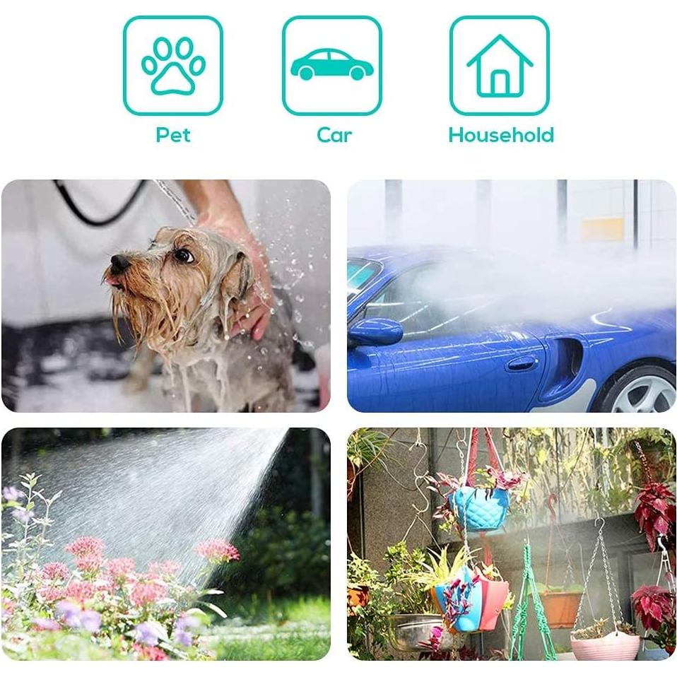 Carrete de Manguera Retráctil YEFA 15,24 m con Boquilla 6 Funciones