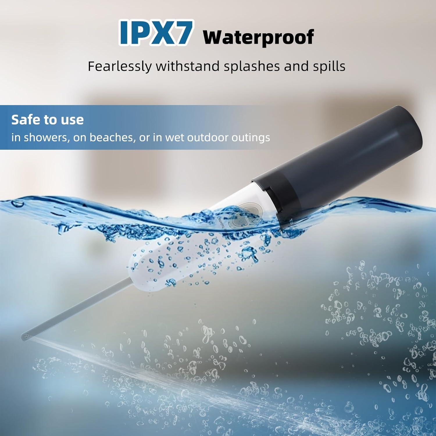 Bidet Portátil Eléctrico Hibbent Negro, Higiene Personal Viaje