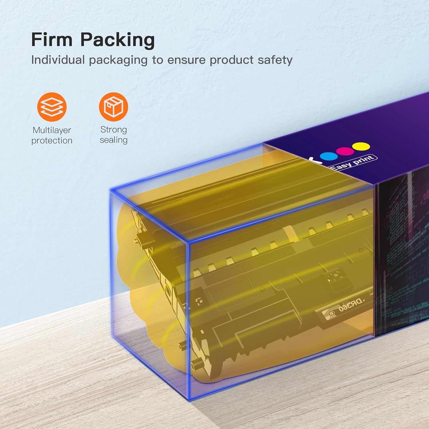 Cartucho de Tóner E-Z Ink TN360 y Tambor DR360 para Brother