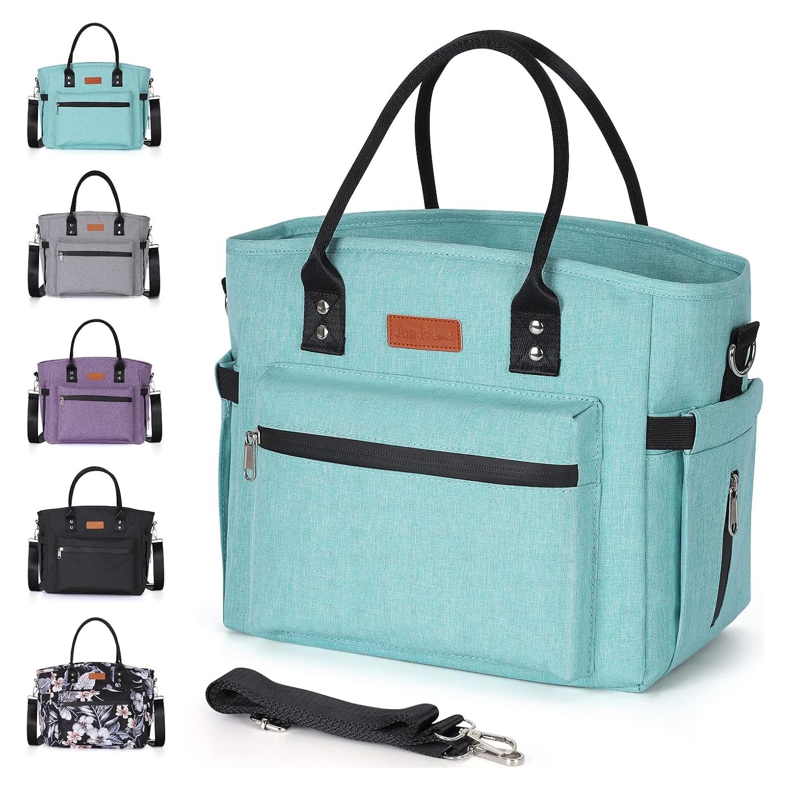 Bolsa de Almuerzo Aislada Jomddems Verde Aqua 12L