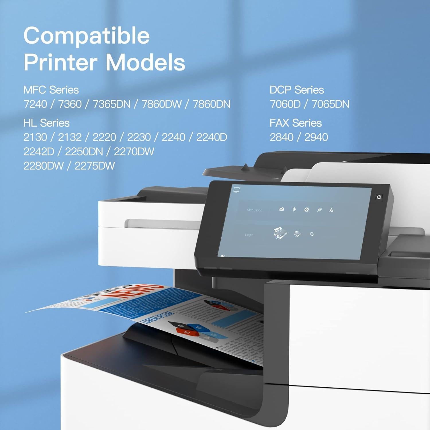 Cartucho de Tóner Negro GPC Image TN450 Compatible - 2 Unidades