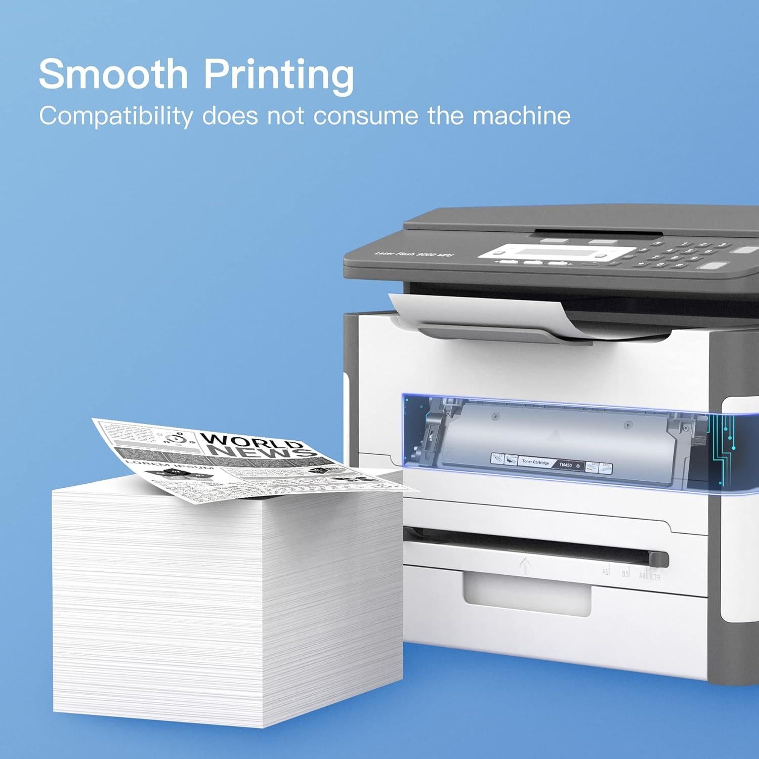 Cartucho de Tóner Negro GPC Image TN450 Compatible - 2 Unidades