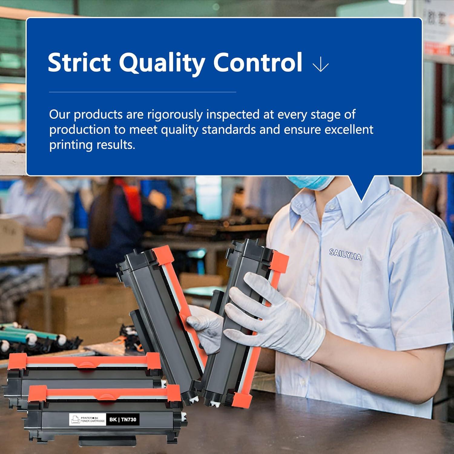 Cartucho de Tóner Negro TN-730 4-Pack para Brother