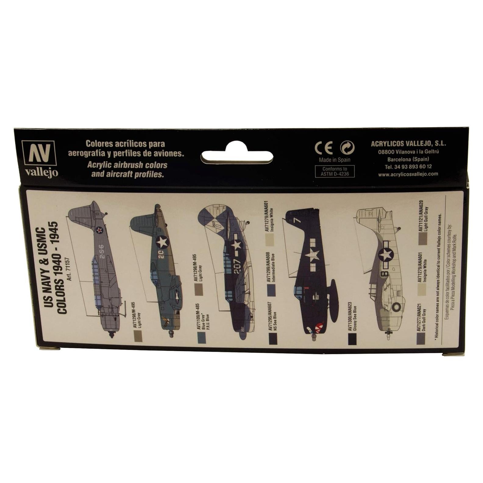 Pintura Acrílica Vallejo Model Air 17ml para Aerógrafo