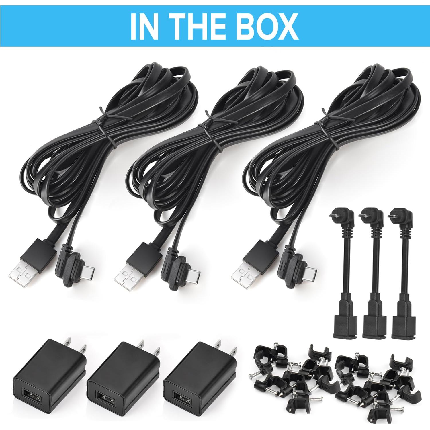 Paquete de 3 cables de alimentación 3 m para Blink Outdoor 4