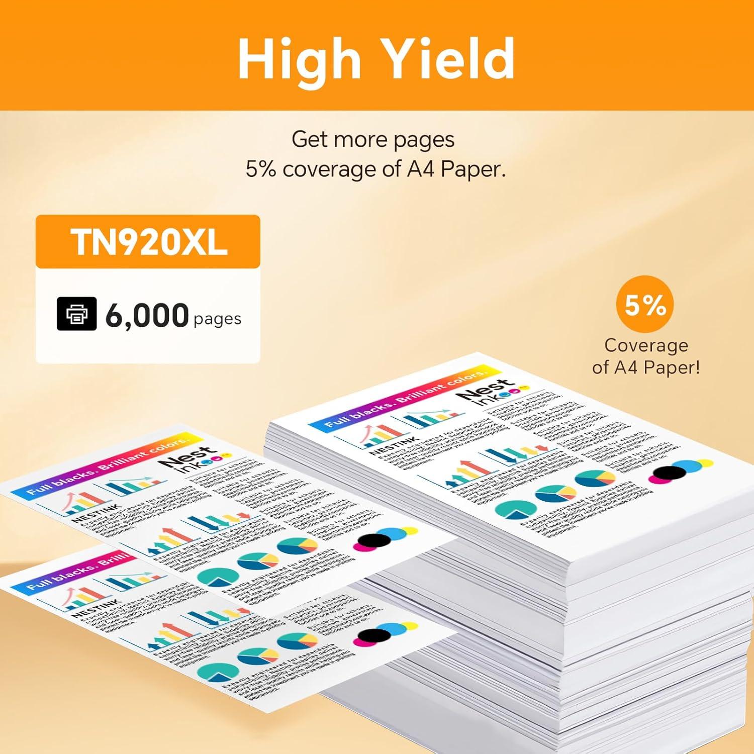 Cartucho de Tóner TN920XL Negro Nestink para Brother